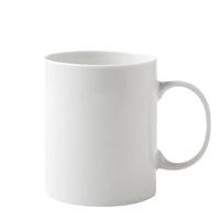 Mug en céramique enduit 11 oz pour sublimation par transfert thermique, tasse droite, compatible micro-ondes, cadeaux d'affaires, cadeau pratique DIY, vente en gros