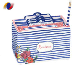 Carta di ricetta di stampa su entrambi i lati all'ingrosso, scatola di carta di ricetta del divisore della cucina scatola regalo magnetica scatola personalizzata - Product Image 4