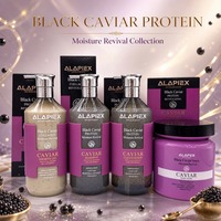 ALAPEX Kit Thérapie Revitalisante Hydratante au Caviar Noir 4-en-1 – Restauration Profonde aux Acides Aminés pour Cheveux Fortement Abîmés – Qualité Salon