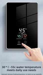 <span class=keywords><strong>Chauffe</strong></span>-<span class=keywords><strong>eau</strong></span> électriques instantanés intelligents 5-6KW conception d'induction écran tactile sans réservoir ménage en aluminium à température constante - Product Image 3