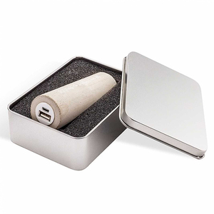 Mini Power Bank en béton et ciment 2600mAh en forme cylindrique, chargeur de secours de poche <span class=keywords><strong>pour</strong></span> téléphone Android - Product Image 1
