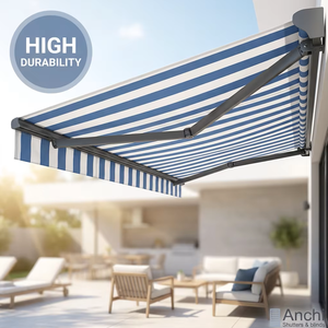 Toldo de Aluminio <span class=keywords><strong>para</strong></span> Ventanas con Mecanismo Retráctil Manual, Toldo Plegable Resistente a la Lluvia, Toldo Retráctil Motorizado Impermeable - Product Image 1