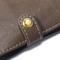 Portefeuille de voyage en PU style rétro tendance, étanche, avec porte-cartes RFID et compartiment pour billet d'avion – Vente en gros
