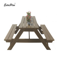 Table de pique-nique en plastique, chaise pour les meubles de Patio, prix bas, livraison gratuite