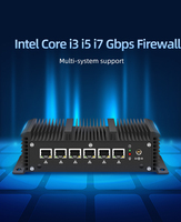 Intel Core I7 10810U DDR4 MSATA SSD 6 ports Ethernet serveur réseau sans ventilateur ordinateur Ubuntu mini pc pare-feu routeur