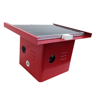 Panneau solaire répulsif à oiseaux ultrasonique avec perles LED haute luminosité faible puissance 14W boîte d'emballage rechargeable dispositif d'oiseaux 100 Watts