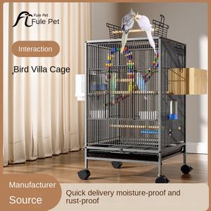 <span class=keywords><strong>Cage</strong></span> à oiseaux de luxe pour petites races perroquets cadre en métal avec plateau en plastique villa écologique pour oiseaux pour la vente en gros - Product Image 5