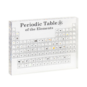 Periodic <b>Table</b> Of Elements Acrylic Model Transparent Chemical Desktop Display For School Education - Product Image 2