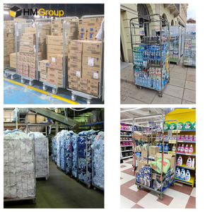 Carro de jaulas de rollo encajable transporte almacén cuatro lados nuevo diseño personalizado - Product Image 3