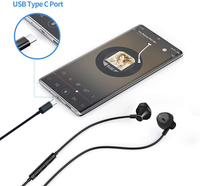 Earphone In-ear Berkualitas Tinggi dengan Kabel Digital Audio JL Chipset 1.2m untuk Semua Perangkat Tipe-C