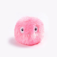 Jouet pour chat en peluche, balle interactive douce avec son simulé et herbe à chat pour les dents