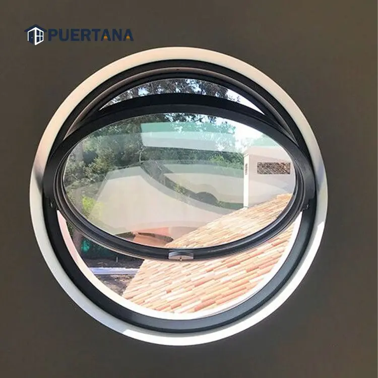 Aluminium Pivoting Round Windows That Open Vertical Center Pivot Window