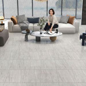 กระเบื้องพอร์ซเลนขัดเงาสูงสีเทา Dyna Grey ขนาด 600x600 มม. ลายหินอ่อนสีเทา สำหรับปูพื้นภายใน - Product Image 5