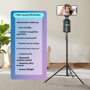 Estabilizador de teléfono de seguimiento facial inteligente de 360 grados Pan-Tilt Soporte de artefacto de seguimiento automático para teléfonos inteligentes para uso deportivo - Product Image 5