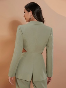 Guangzhou <span class=keywords><strong>abbigliamento</strong></span> Ropa Para Mujer design blazer, Swatchesfreeclothes tailleur Business, Blusas De Mujer elegante blazer <span class=keywords><strong>donna</strong></span> - Product Image 4