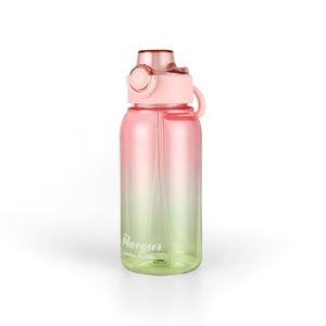 1L 32Oz Innovative Sports Outdoor Fitness Gym Taste the Fruit Flavor Flavored Plastic Water <b>Bottle</b> With <b>Straw</b> - Product Image 5
