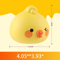 Jouets à presser JITENG : Canard en mousse à remontée lente, animaux géants à presser, jouet mignon pour soulager l'anxiété