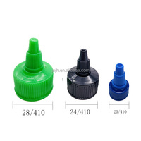 Bouteille à presser avec buse longue 28/410, bouchon à vis verrouillable, couleur personnalisée pour bouteille en plastique