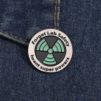 Science émail Pi Science émail broche oublié laboratoire sécurité sac à dos Badge vêtements accessoires cadeaux pour amis bijoux