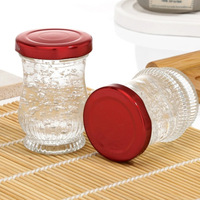 Nid d'oiseau frais pré-cuit en portions, en pots en verre sodocalcique ; Pouding de lait de poisson ; Modèle compatible vapeur et cuisson à l'eau bouillante