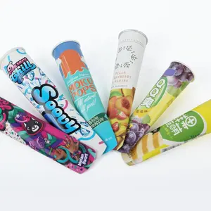 High quality design logo colorful calippo squeeze cup jelly smoothies cone