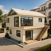 Maison modulaire de luxe de style européen personnalisée avec un design préfabriqué pour une vie flexible