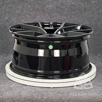 Jantes 722Auto Custom Forged Drag Race Deep Concave 17 18 pouces 5x114.3 5x120 pour Ford Mustang Chevy Camaro Dodge Challenger