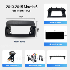 Meihua Radio estéreo para salpicadero de coche de 12,3 pulgadas para <span class=keywords><strong>Mazda</strong></span> <span class=keywords><strong>6</strong></span> 2013-2015 Android <span class=keywords><strong>Auto</strong></span> y Carplay 1 año de garantía con cámara - Product Image 2