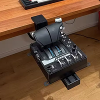 Support de bureau pour joystick et manette de vol, pièces usinées CNC en aluminium 4080, cadre en aluminium extrudé anodisé noir