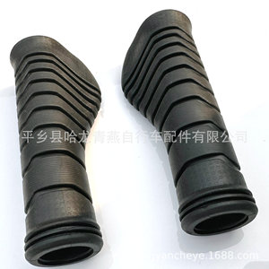 Poignées de guidon de vélo 125 mm en caoutchouc souple antidérapant non imperméable pour VTT noir - Product Image 4