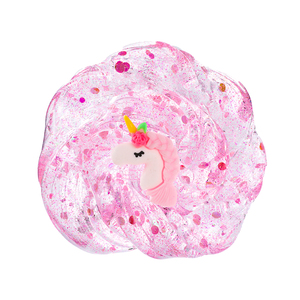 Nueva tendencia de Glitter Unicorn masilla Rosa accesorio Spur masilla que atrae a la niña <span class=keywords><strong>en</strong></span> caja colgante - Product Image 5