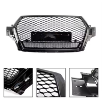 Grille de pare-chocs avant nid d'abeille style RSQ7 noir brillant pour Audi Q7 SQ7 2016 2017 2018 2019