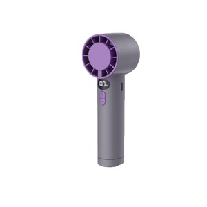 Ventilador portátil de alta velocidad con pantalla digital, sin aspas, recargable por USB, mini ventilador portátil para uso en exteriores. - Product Image 4