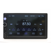 Unidad Principal Bluetooth Universal con USB, Pantalla Táctil Doble de 7 Pulgadas, Carplay y Android Auto Inalámbricos, Sistema de Audio para Auto con Bluetooth