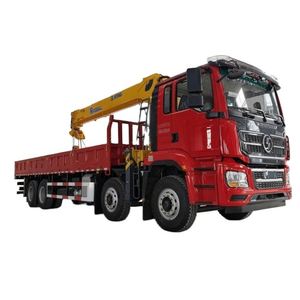 Grúa Montada en Camión Shacman 8*4 de Brazo Recto Grande, 360hp, para Equipos de Construcción - Product Image 1