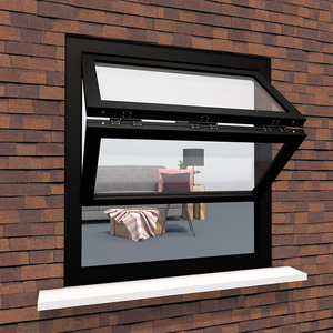 Fenêtre à battants en aluminium à rupture de pont thermique avec système de pliage double vers l'intérieur, intégrant une moustiquaire et une isolation phonique pour balcon - Product Image 4