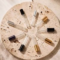 Flacon pulvérisateur vide OEM 5ml 10ml 15ml, cylindre mince rechargeable pour Cologne, Attar, Huile de Parfum, Gamme de Marques