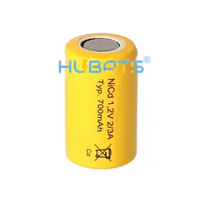 Nickel Cadmium 1.2V 2/3A 600MAh Cho Súng Airsoft Ni-Cd 2/3A 600Mah Pin Sạc 700Mah Với KC BIS MSDS