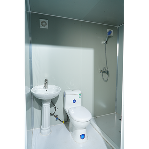 Inodoro móvil portátil prefabricado para exteriores de diseño moderno con instalación rápida para uso en talleres y apartamentos hecho de panel sándwich - Product Image 6