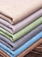 Kain Dinding Linen gaya sederhana Modern, dipertebal warna kuning polos tahan air 3m untuk Vila populer di ruang tamu