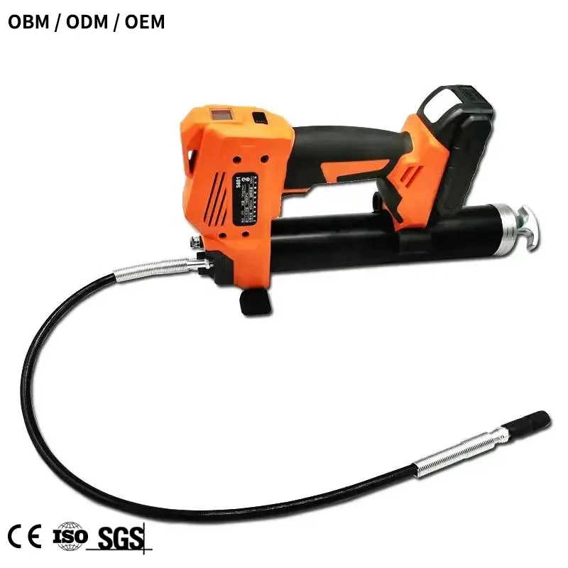 10000psi 20V điện mỡ bơm pin hoạt động Powered áp lực cao máy xúc mỡ súng điện không dây mỡ súng