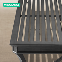 Ensemble de table et canapé de jardin en aluminium MINGFANGE, design moderne, imperméable, durable, confortable, portable, pour hôtel/villa/cour