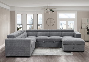 Vendita di Fabbrica: Set di Divani Multifunzionali a U di Grandi Dimensioni con Letto Estraibile e Vano Contenitore per Soggiorno e Appartamento - Product Image 6