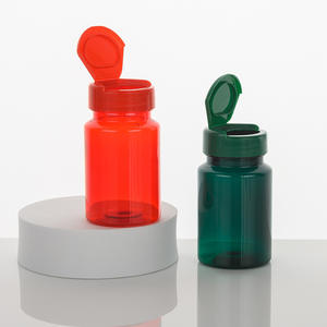 <span class=keywords><strong>Suplemento</strong></span> nutricional PCR PET botella para píldora tableta de vitamina Cápsula de polvo con tapa de rosca grado alimenticio Color rojo verde - Product Image 2