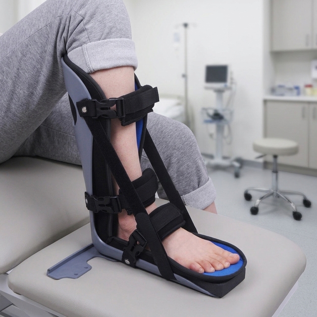 Orthopedic CAM Air Walker Boots Anti-Rotation AFO Brace Ankle Fixation Walking Boot Anti-Rotation Plate Foot Immobilizer Splint