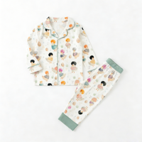 Nouvel ensemble de vêtements décontractés pour enfants à imprimé animalier pour filles 2026 – Chemise boutonnée en coton à manches longues en tissu tricoté