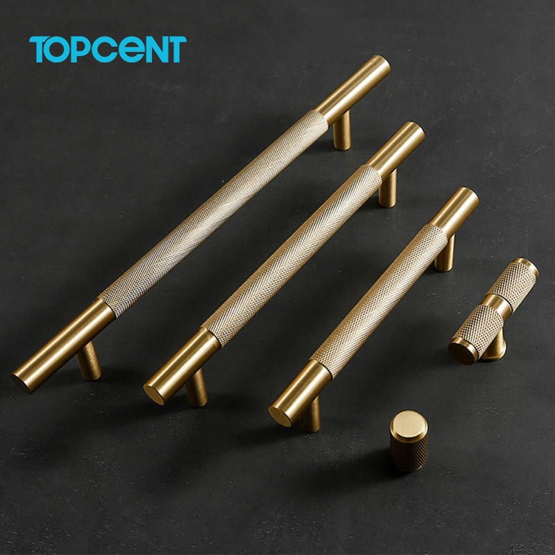 Topcent Zinc Alloy Long Black Gold Cabinet Pulls Door Knobs Furniture Wardrobe Decoration Kitchen Handles