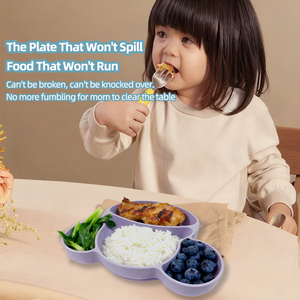 Juego de Vajilla de Silicona de Grado Alimenticio para Bebés, Diseño de Dibujos Animados, Productos para Bebés, Platos para Alimentar a los Niños - Product Image 6