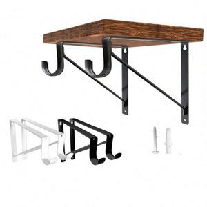 ตะขอแขวนผนัง WEKIS สีขาว สำหรับแผ่นเก็บของ รับน้ำหนักได้ 75 ปอนด์  วัสดุเหล็ก รูปทรงสามเหลี่ยม ความหนา 2.5 มม. - Product Image 6