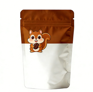 Custom printed 3.5g, 7g, 14g packaging <b>bag</b> biodegradable zipper sealed flat <b>bag</b> is suitable for chewing gum pizza milk. - Product Image 5